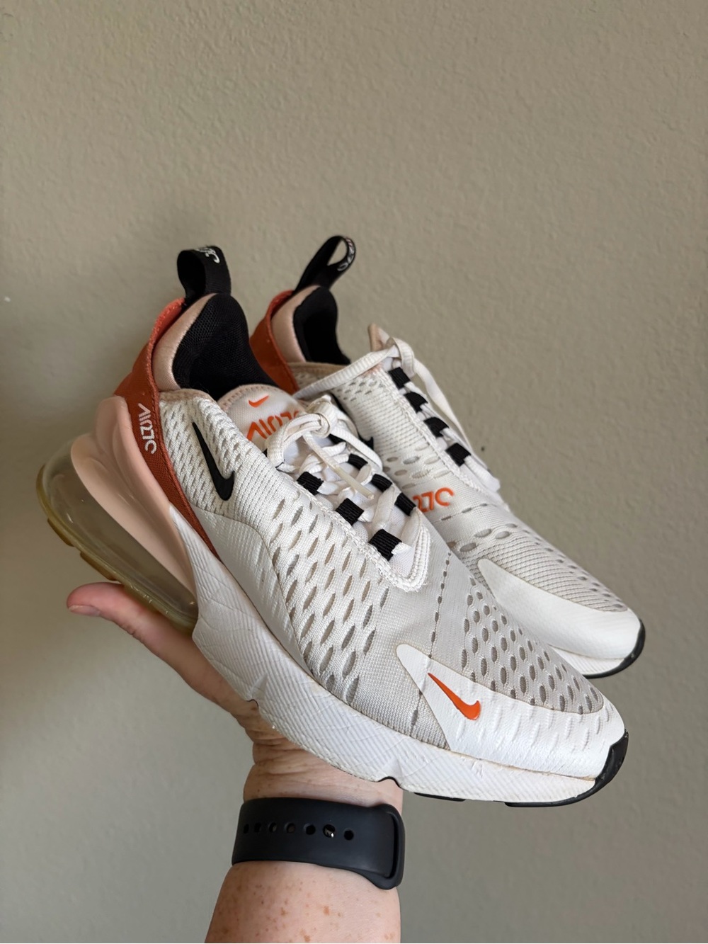 Nike Air Max 270 "White Burnt Sunrise" women's sneakers